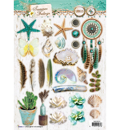 EASYSF574 - StudioLight - Summer Feelings nr.574 - A4 Papier Die Cut