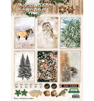 EASYWW580 - StudioLight - Woodland Winter nr.580 - A4 Papier Die Cut
