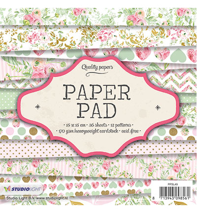PPSL49 - StudioLight - Paper Pad Blok nr.49 - Paper Pad 15x15cm