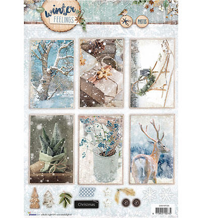 EASYWF593 - StudioLight - Winter Feelings nr.593 - A4 Papier Die Cut