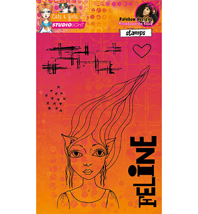 STAMPMB02 - StudioLight - Mixed Media Rainbow Designs nr.02 - 