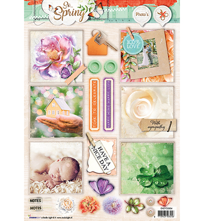 EASYSS604 - StudioLight - So Spring, Nr 604 - A4 Papier Die Cut