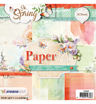 PPSS75 - StudioLight - So Spring, Nr.75 - Paper Pad 15x15cm
