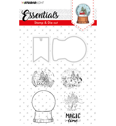 BASICSDC18 - StudioLight - Stamp & Die Cut Essentials nr.18 - Noël, hiver