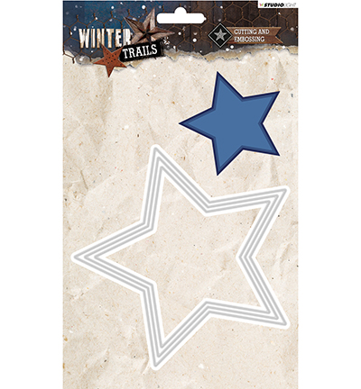 STENCILWT107 - StudioLight - Cutting and Embossing Die Winter Trails, nr.107 - Noël, hiver