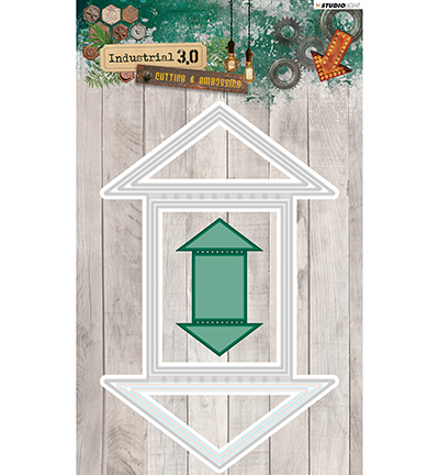 STENCILIN132 - StudioLight - Cutting and Embossing Die, Industrial 3.0, Nr.132 - Formes de base