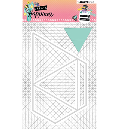 STENCILCR159 - StudioLight - Cutting and Embossing Die Create Happiness nr.159 - Pochoirs