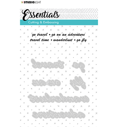 STENCILSL182 - StudioLight - C and E Die Cut Stencil Essentials nr.182 - Textes