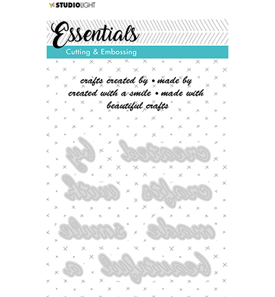 STENCILSL185 - StudioLight - C and E Die Cut Stencil Essentials nr.185 - Textes