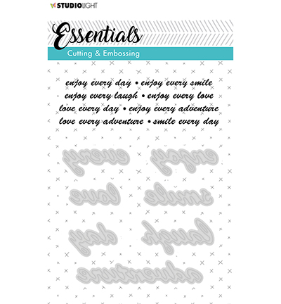STENCILSL186 - StudioLight - C and E Die Cut Stencil Essentials nr.186 - Textes