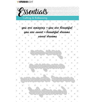 STENCILSL188 - StudioLight - C and E Die Cut Stencil Essentials nr.188 - Textes
