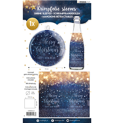 SHRINKSL61 - StudioLight - Sleeves, Bottle size nr.61 - Noël, hiver
