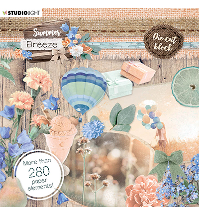 EASYSUB661 - StudioLight - Die Cut Book Summer Breeze nr.661 - Die-Cut Paper Pad