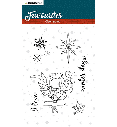 STAMPSL505 - StudioLight - Studio Light - Clear Stamp - Winter's Favourites - nr.505 - 