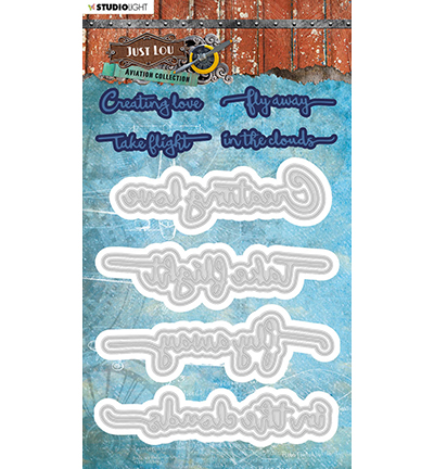 STENCILJL12 - Just Lou - Just Lou - Cutting & Embossing Die - Aviation Collection - nr.12 - 