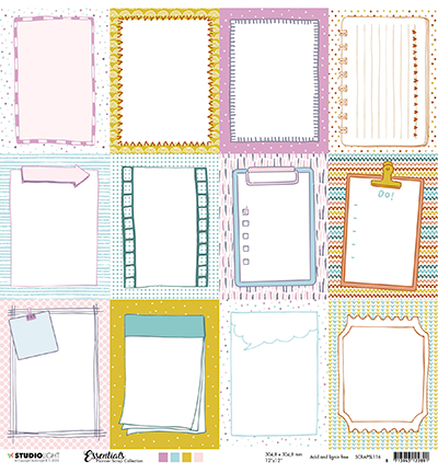 SCRAPSL116 - StudioLight - Scrap Essentials Planners Scrap Collection nr.116 - Scrap