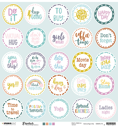 SCRAPSL118 - StudioLight - Scrap Essentials Planners Scrap Collection nr.118 - Scrap