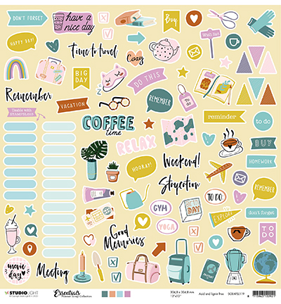 SCRAPSL119 - StudioLight - Scrap Essentials Planners Scrap Collection nr.119 - Scrap