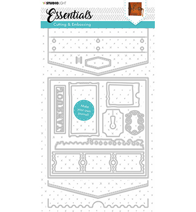 STENCILSL383 - StudioLight - SL Cutting & Emb. Die Journal Essentials nr.383 - 