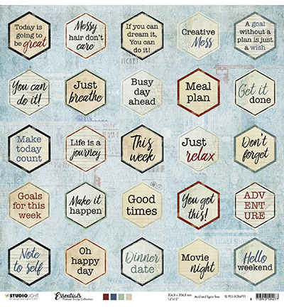 SL-PES-SCRAP31 - StudioLight - SL Scrap Tekst Labels Planner Essentials nr.31 - Scrap