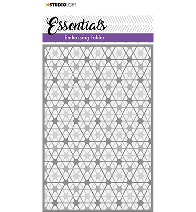 SL-ES-EMB06 - StudioLight - SL 3D Embossing Folder Double diamond stripes Essentials nr.06 - Divers