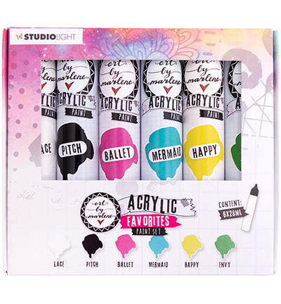 ABM-ES-ACP101 - Art by Marlene - ABM Arcylic Paint, Favorites Paintset Essentials nr.101 - 