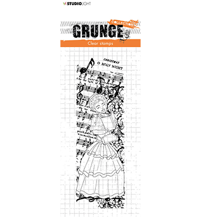 SL-GR-STAMP97 - StudioLight - SL Clear Stamp Caroling Dickens Girl Grunge nr.97 - Tampons Studio Light