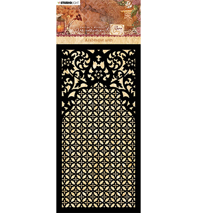 JMA-WAC-MASK57 - Jenine's - JMA Mask Arabesque arch Warm & Cozy nr.57 - Ornament, Dots