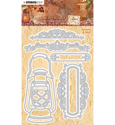 JMA-WAC-CD92 - Jenine's - JMA Cutting Die Lantern & label Warm & Cozy nr.92 - Jardin