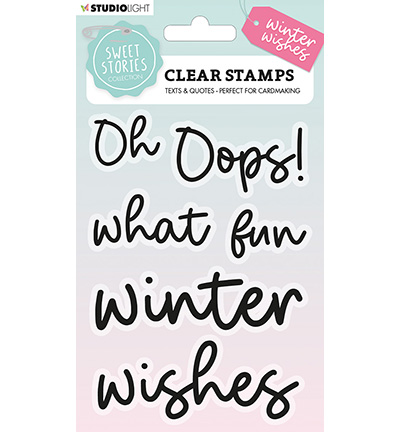 SL-SS-STAMP162 - StudioLight - Quotes large Winter Wishes Sweet Stories nr.162 - Tampons Studio Light