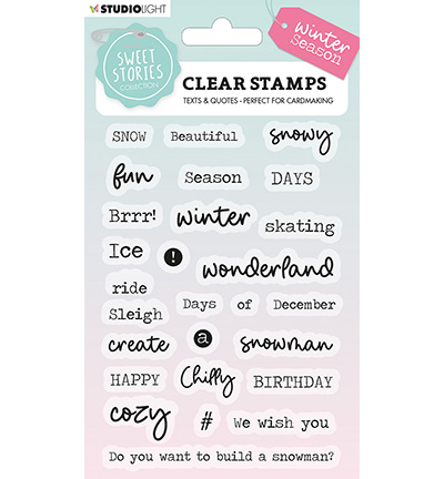 SL-SS-STAMP163 - StudioLight - Quotes small Winter Season Sweet Stories nr.163 - Tampons Studio Light