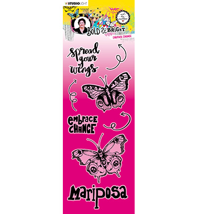 ABM-BB-STAMP123 - Art by Marlene - Embrace change Bold and Bright nr.123 - Animaux