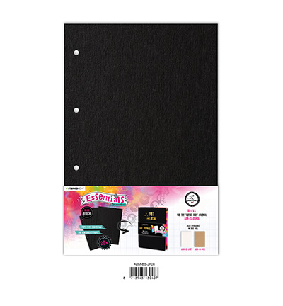 ABM-ES-JP08 - Art by Marlene - Journal pages For ABM-ES-JOUR05 black Essentials nr.08 - Recharge de revue d'art