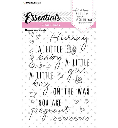 SL-ES-STAMP172 - StudioLight - Hurray sentiments Essentials nr.172 - Tampons Essentials