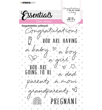 SL-ES-STAMP175 - StudioLight - Congratulations sentiments Essentials nr.175 - Tampons Essentials