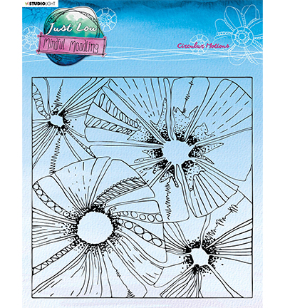 JL-MM-STAMP190 - Just Lou - Circular motions Mindful Moodling nr.190 - 