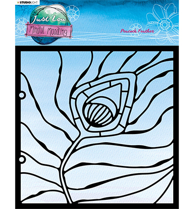 JL-MM-MASK93 - Just Lou - Peacock feather Mindful Moodling nr.93 - 