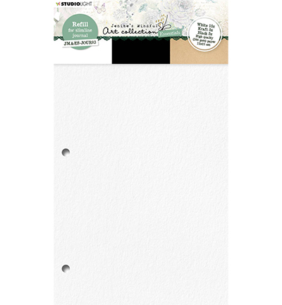 JMA-ES-JP11 - Jenine's - Journal pages For JMA-ES-JOUR03 white/black/kraft Essentials nr.11 - Recharge de revue d'art