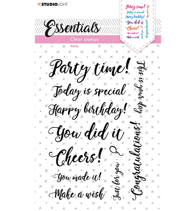 SL-ES-STAMP177 - StudioLight - Sentiments/Wishes - Party Essentials nr.177 - Textes