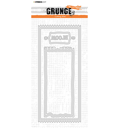 SL-GR-CD199 - StudioLight - Card shapes ticket Grunge Collection nr.199 - Cardshape