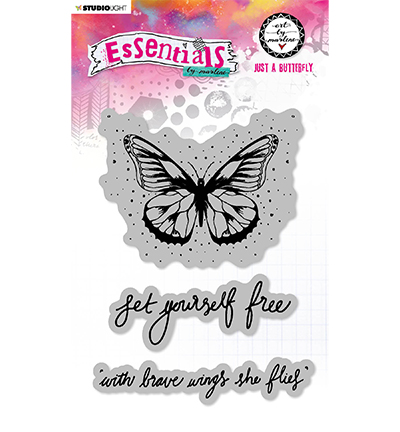 ABM-ES-STAMP129 - Art by Marlene - Just a butterfly Essentials nr.129 - 