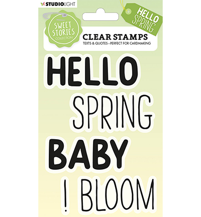 SL-SS-STAMP214 - StudioLight - Quotes large Hello Spring Sweet Stories nr.214 - 