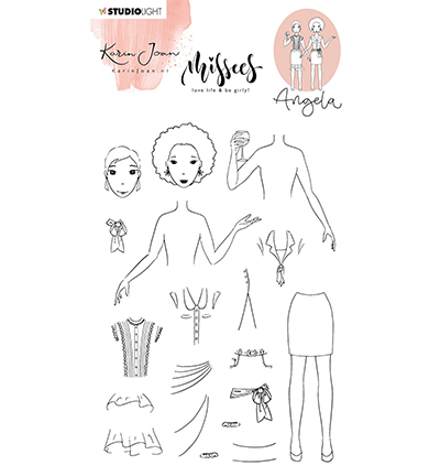 KJ-MBKJ-STAMP185 - Karin Joan - Angela Missees nr.185 - 