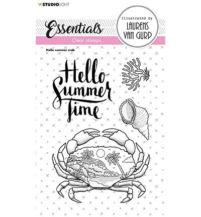 BL-ES-STAMP254 - StudioLight - Hello summer crab Essentials nr.254 - La mer / plage