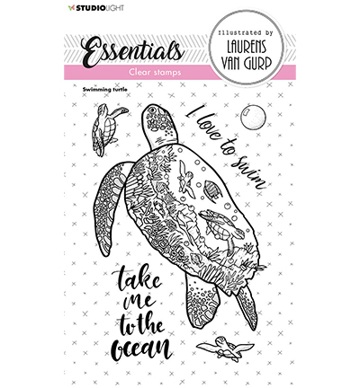 BL-ES-STAMP255 - StudioLight - Swimming turtle Essentials nr.255 - La mer / plage
