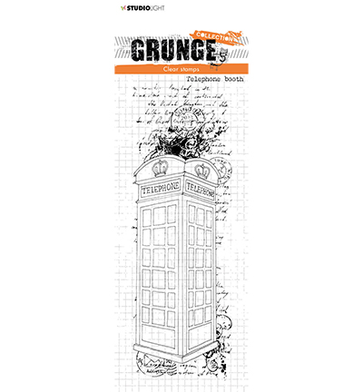 SL-GR-STAMP226 - StudioLight - Telephone booth Grunge Collection nr.226 - Courrier/lettre