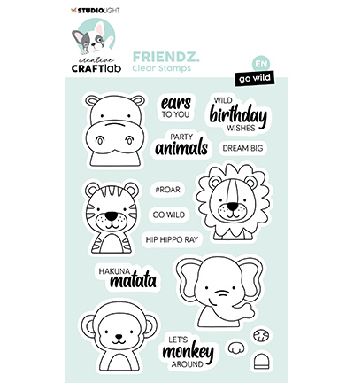 CCL-FR-STAMP267 - CraftLab - Go Wild Friendz nr.267 - Animaux