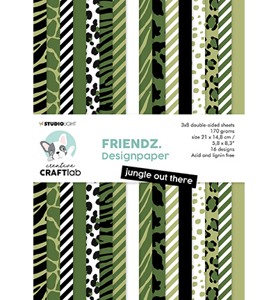 CCL-FR-PP47 - CraftLab - Jungle out there Friendz nr.79 - Paperpad