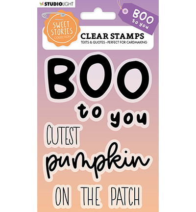 SL-SS-STAMP271 - StudioLight - Quotes large Boo to you Sweet Stories nr.271 - Tampons Studio Light