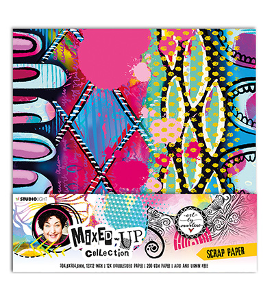 ABM-MUC-PS14 - Art by Marlene - Background Scrap paper Mixed-Up Collection nr.14 - Paper Set